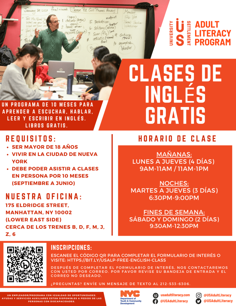 Free English Classes Us Adult Literacy